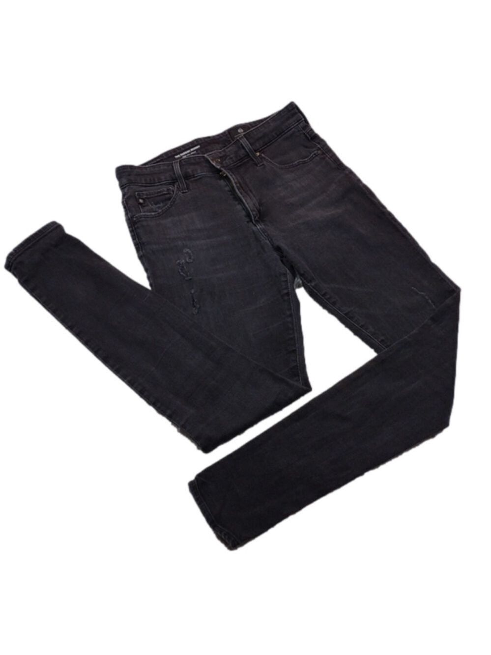 Ag Adriano Goldschmied The Farrah Light Black Five Pocket High Rise Skinny Jean